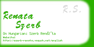 renata szerb business card